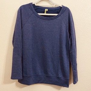 Free Society Womens Sweatshirt Size Large Blue Purple Pullover